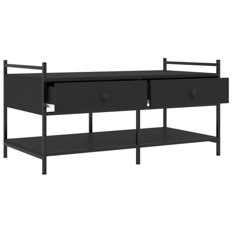 vidaXL Couchtisch Schwarz 99x50x50 cm Holzwerkstoff