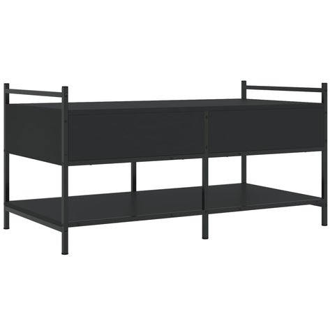 vidaXL Couchtisch Schwarz 99x50x50 cm Holzwerkstoff