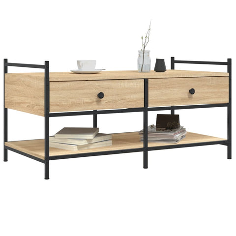 vidaXL Couchtisch Sonoma-Eiche 99x50x50 cm Holzwerkstoff