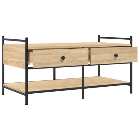 vidaXL Couchtisch Sonoma-Eiche 99x50x50 cm Holzwerkstoff