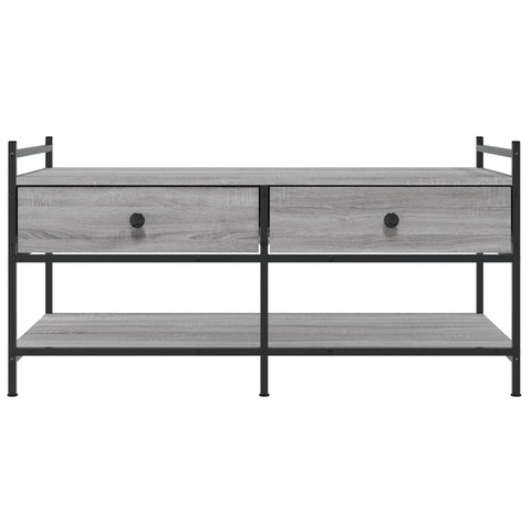 vidaXL Couchtisch Grau Sonoma 99x50x50 cm Holzwerkstoff