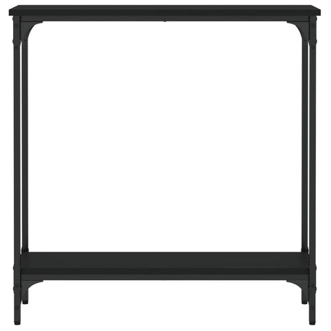 vidaXL Konsolentisch Schwarz 75x22,5x75 cm Holzwerkstoff