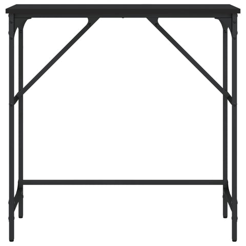 vidaXL Konsolentisch Schwarz 75x32x75 cm Holzwerkstoff