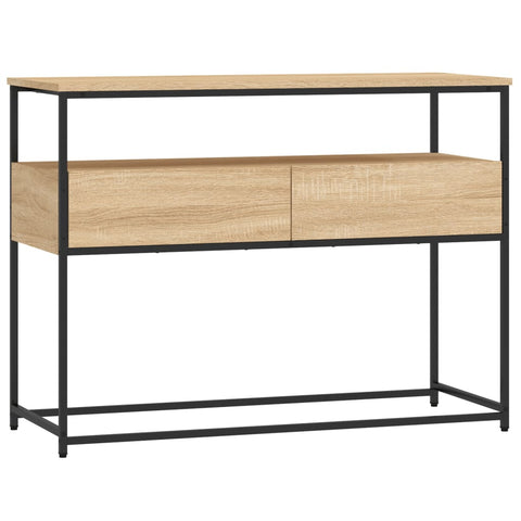 vidaXL Konsolentisch Sonoma-Eiche 100x40x75 cm Holzwerkstoff