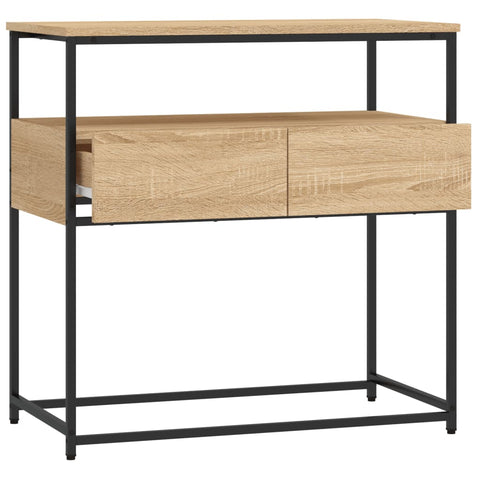 vidaXL Konsolentisch Sonoma-Eiche 75x40x75 cm Holzwerkstoff