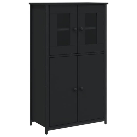 vidaXL Highboard Schwarz 62x32x106,5 cm Holzwerkstoff