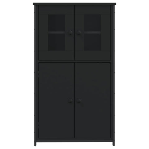 vidaXL Highboard Schwarz 62x32x106,5 cm Holzwerkstoff