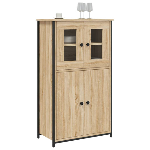 vidaXL Highboard Sonoma-Eiche 62x32x106,5 cm Holzwerkstoff