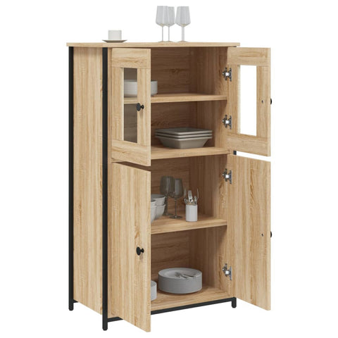 vidaXL Highboard Sonoma-Eiche 62x32x106,5 cm Holzwerkstoff