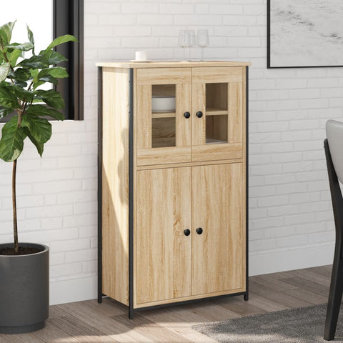 vidaXL Highboard Sonoma-Eiche 62x32x106,5 cm Holzwerkstoff