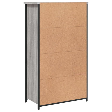 vidaXL Highboard Grau Sonoma 62x32x106,5 cm Holzwerkstoff