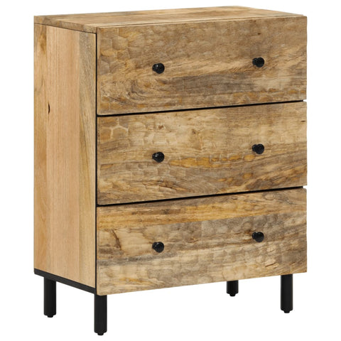 Beistellschrank 60x33x75 cm Massivholz Mango