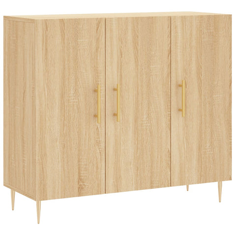 vidaXL Sideboard Sonoma-Eiche 90x34x80 cm Holzwerkstoff