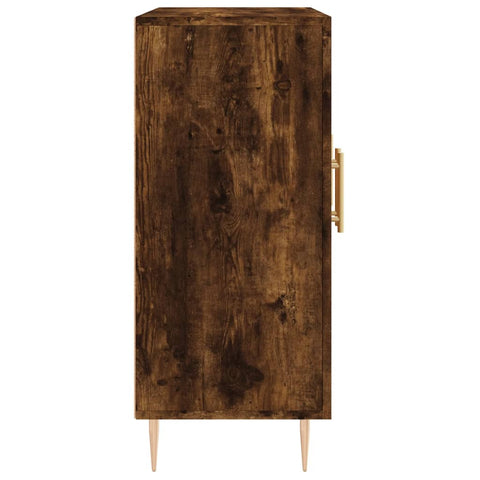 vidaXL Sideboard Räuchereiche 90x34x80 cm Holzwerkstoff