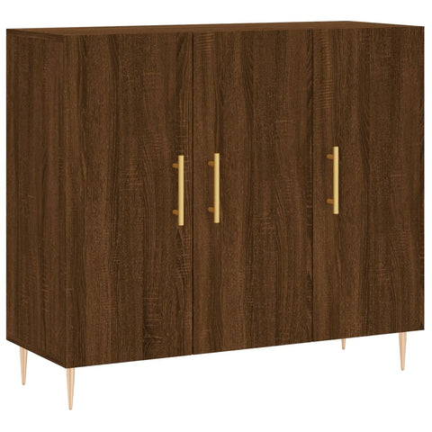 vidaXL Sideboard Braun Eichen-Optik 90x34x80 cm Holzwerkstoff