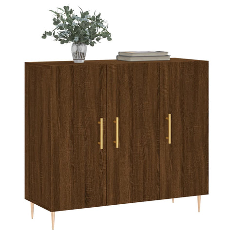 vidaXL Sideboard Braun Eichen-Optik 90x34x80 cm Holzwerkstoff