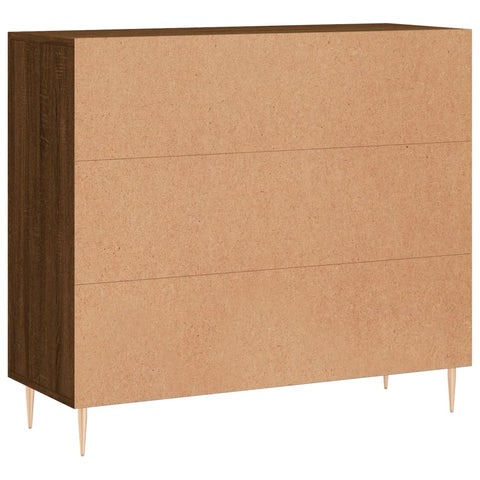 vidaXL Sideboard Braun Eichen-Optik 90x34x80 cm Holzwerkstoff