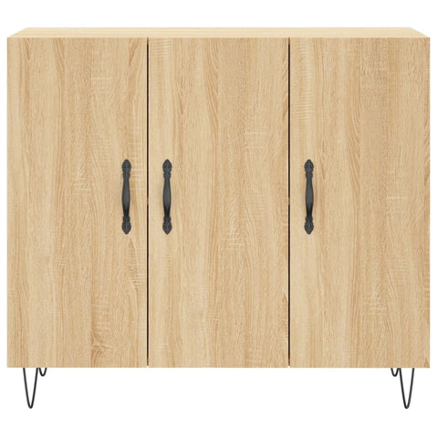 vidaXL Sideboard Sonoma-Eiche 90x34x80 cm Holzwerkstoff