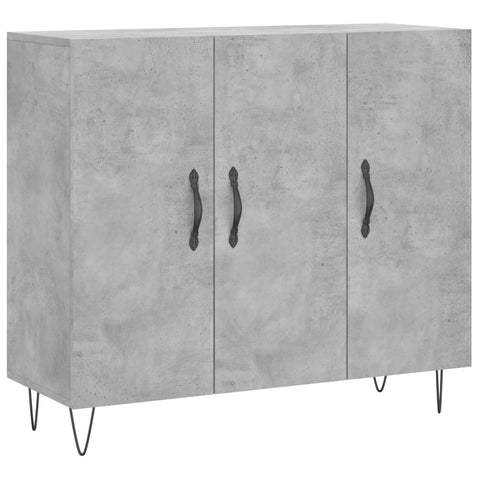 vidaXL Sideboard Betongrau 90x34x80 cm Holzwerkstoff