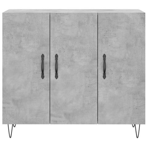 vidaXL Sideboard Betongrau 90x34x80 cm Holzwerkstoff