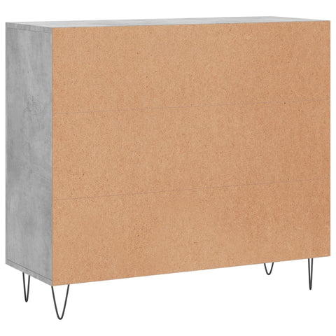 vidaXL Sideboard Betongrau 90x34x80 cm Holzwerkstoff