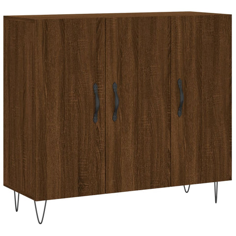 vidaXL Sideboard Braun Eichen-Optik 90x34x80 cm Holzwerkstoff