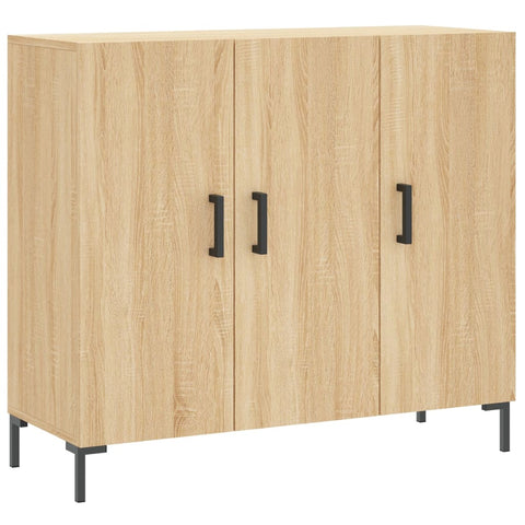 vidaXL Sideboard Sonoma-Eiche 90x34x80 cm Holzwerkstoff