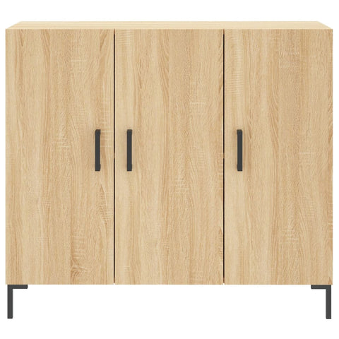 vidaXL Sideboard Sonoma-Eiche 90x34x80 cm Holzwerkstoff