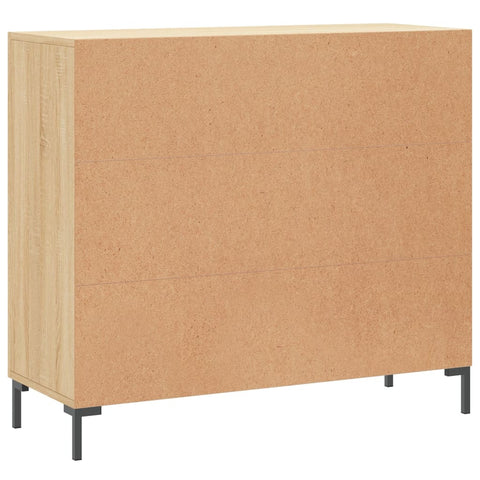 vidaXL Sideboard Sonoma-Eiche 90x34x80 cm Holzwerkstoff