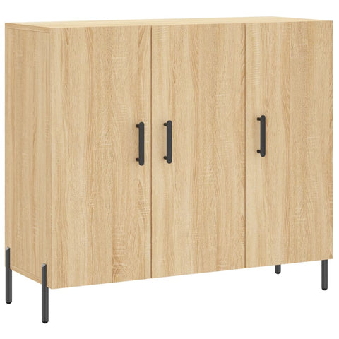 vidaXL Sideboard Sonoma-Eiche 90x34x80 cm Holzwerkstoff