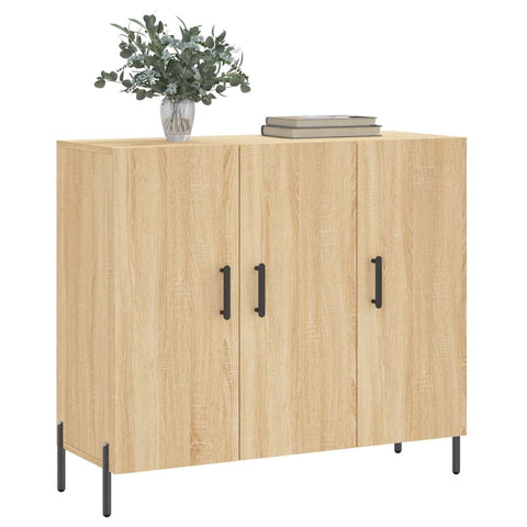 vidaXL Sideboard Sonoma-Eiche 90x34x80 cm Holzwerkstoff