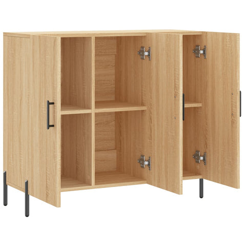 vidaXL Sideboard Sonoma-Eiche 90x34x80 cm Holzwerkstoff