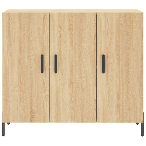 vidaXL Sideboard Sonoma-Eiche 90x34x80 cm Holzwerkstoff