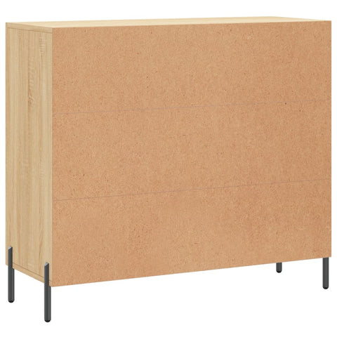 vidaXL Sideboard Sonoma-Eiche 90x34x80 cm Holzwerkstoff