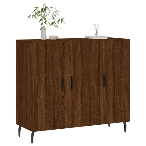 vidaXL Sideboard Braun Eichen-Optik 90x34x80 cm Holzwerkstoff