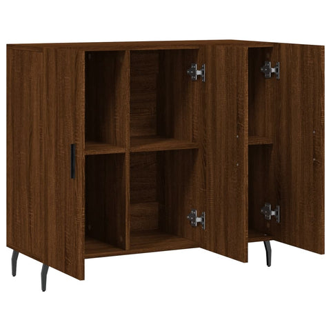 vidaXL Sideboard Braun Eichen-Optik 90x34x80 cm Holzwerkstoff