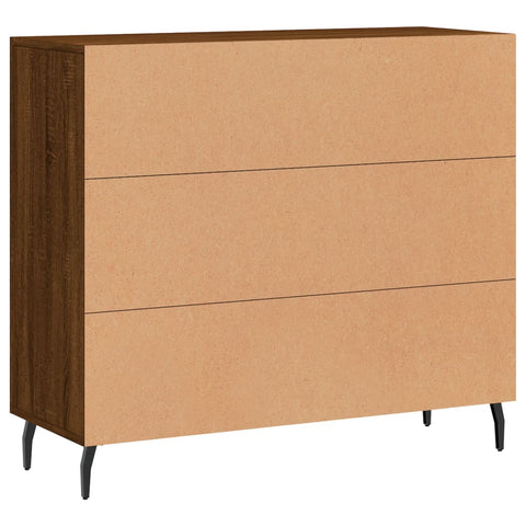 vidaXL Sideboard Braun Eichen-Optik 90x34x80 cm Holzwerkstoff