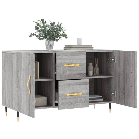 vidaXL Sideboard Grau Sonoma 100x36x60 cm Holzwerkstoff