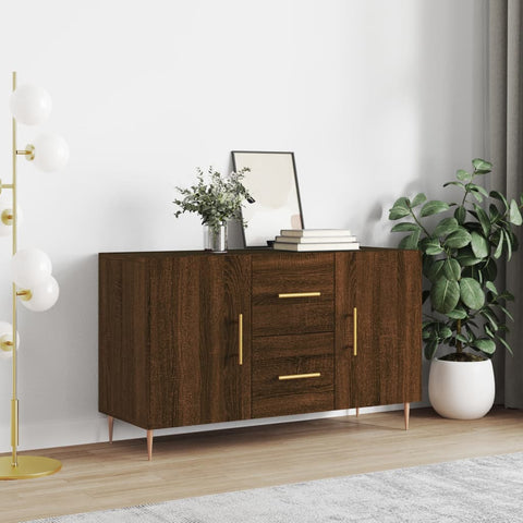 Sideboard Braun Eichen-Optik 100x36x60 cm Holzwerkstoff