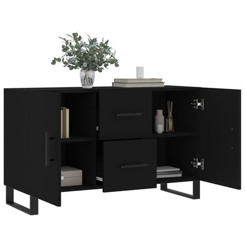 Sideboard Schwarz 100x36x60 cm Holzwerkstoff