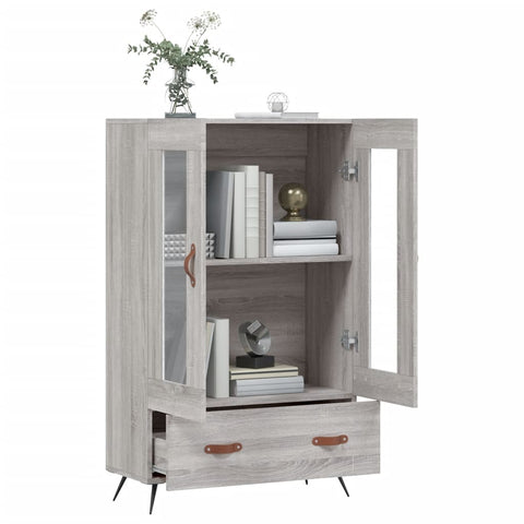 vidaXL Highboard Grau Sonoma 69,5x31x115 cm Holzwerkstoff