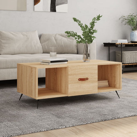 vidaXL Couchtisch Sonoma-Eiche 102x50x40 cm Holzwerkstoff