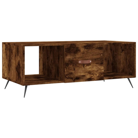 vidaXL Couchtisch Räuchereiche 102x50x40 cm Holzwerkstoff