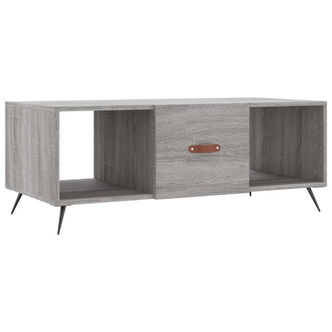 vidaXL Couchtisch Grau Sonoma 102x50x40 cm Holzwerkstoff