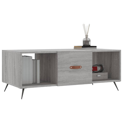 vidaXL Couchtisch Grau Sonoma 102x50x40 cm Holzwerkstoff