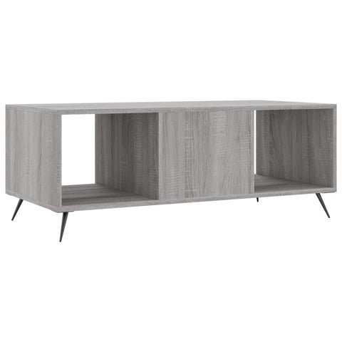 vidaXL Couchtisch Grau Sonoma 102x50x40 cm Holzwerkstoff