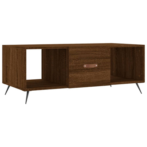 vidaXL Couchtisch Braun Eichen-Optik 102x50x40 cm Holzwerkstoff