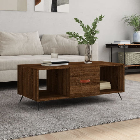 vidaXL Couchtisch Braun Eichen-Optik 102x50x40 cm Holzwerkstoff