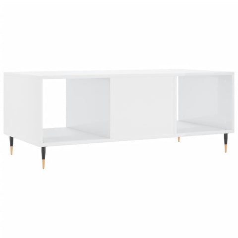 vidaXL Couchtisch Hochglanz-Weiß 102x50x40 cm Holzwerkstoff