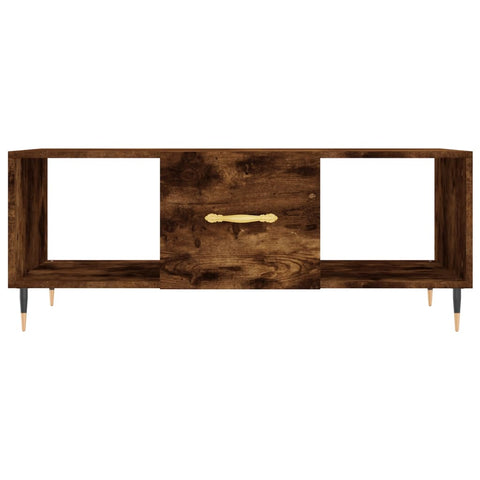 vidaXL Couchtisch Räuchereiche 102x50x40 cm Holzwerkstoff